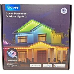 Govee H705D Outdoor Permanent Lights 50FT RGBICW Smart Alexa Google Matter NIB